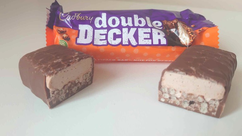 halved Double Decker candy bar