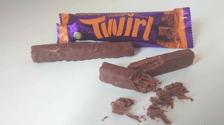 halved Orange Twirl bar