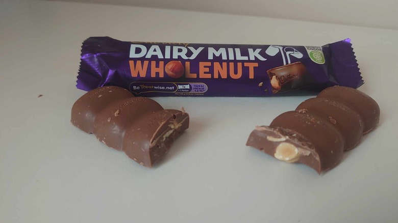 sliced Dairy Milk Wholenut bar