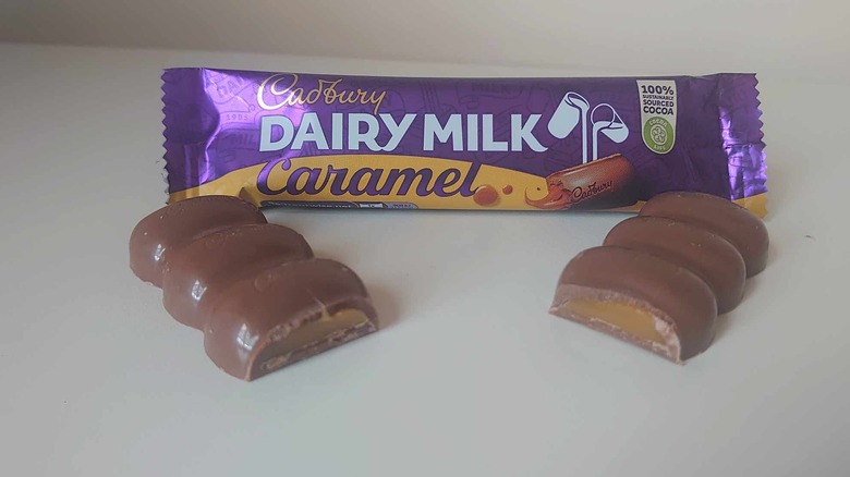 split Dairy Milk Caramel bar