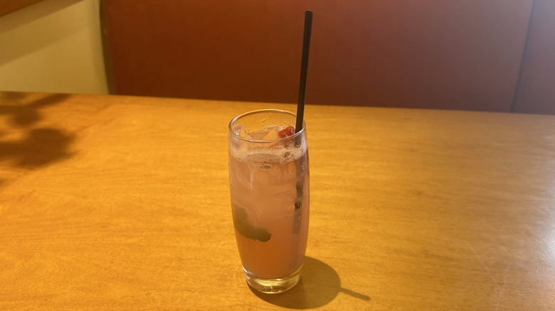 Spiked Strawberry Lemonade at olive garden