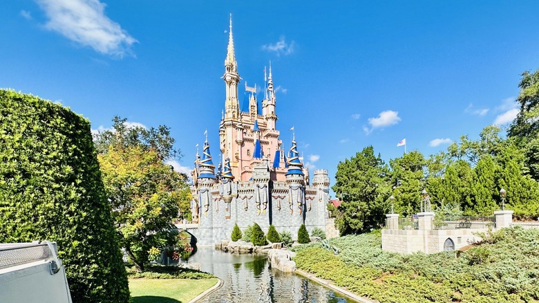 Cinderella's castle with moat