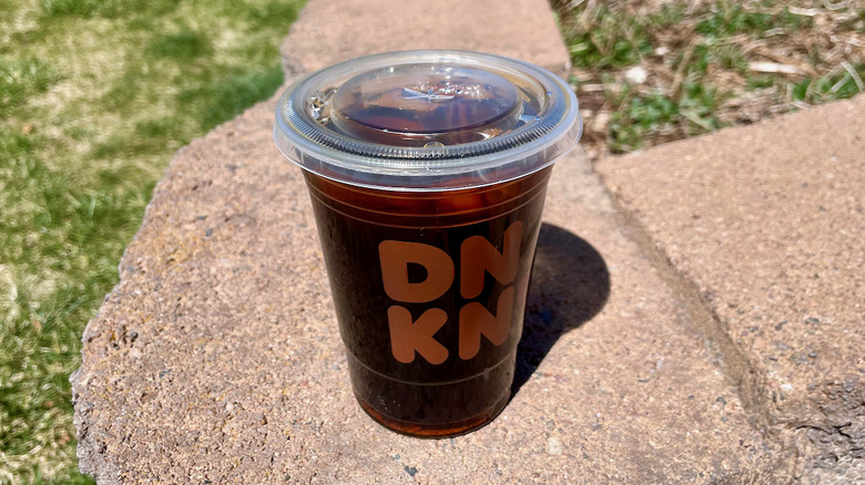 Cold brew in plastic cup