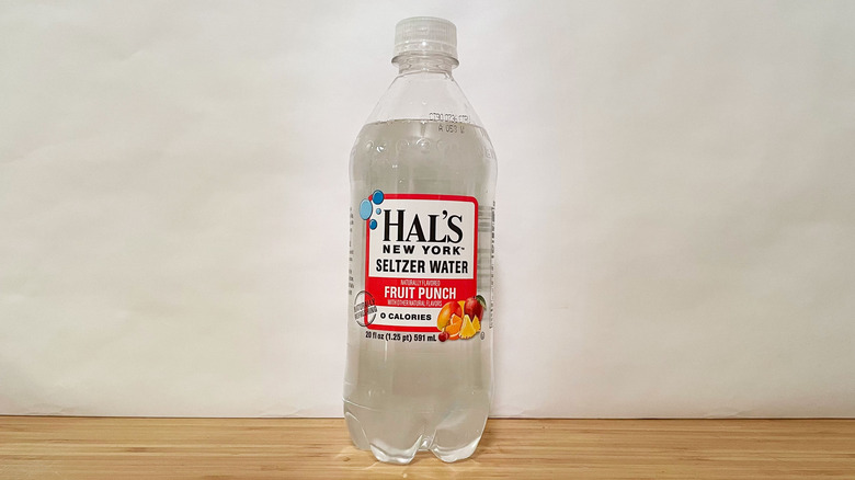 Hal's fruit punch seltzer bottle