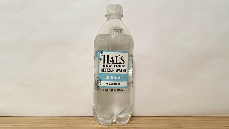 Bottle of Hal's original seltzer