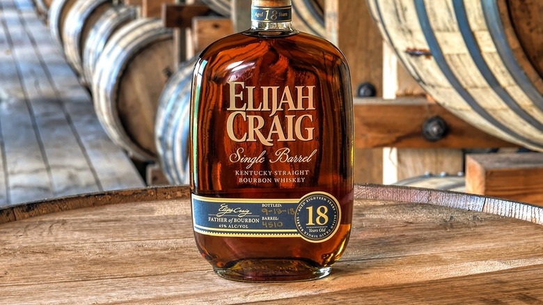 Elijah Craig 18-year bottle