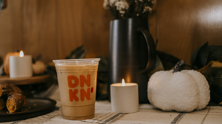 Dunkin's Nutty Pumpkin Iced Coffee