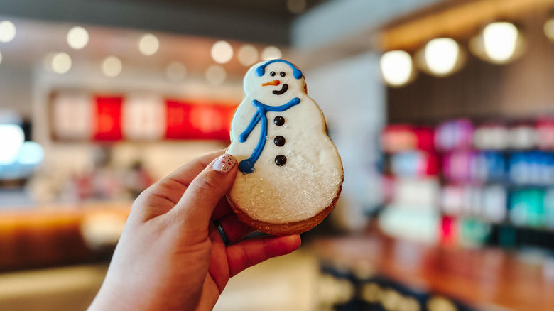 Starbucks snowman sugar cookie