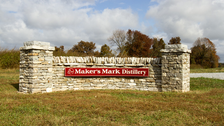 Maker's Mark distillery sign