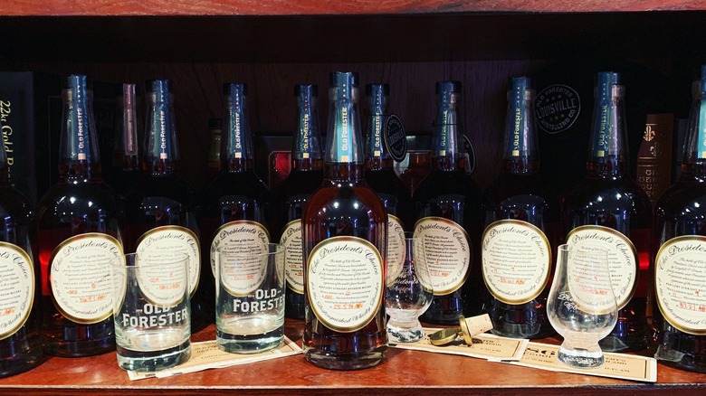 Old Forester President's Choice bottles