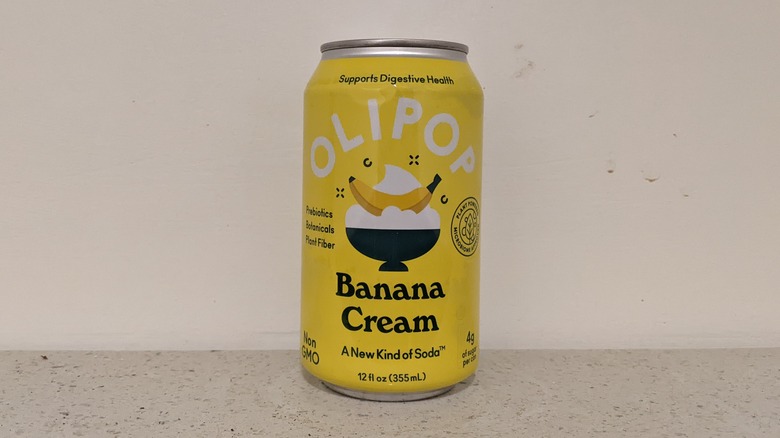 Banana Cream Olipop soda can