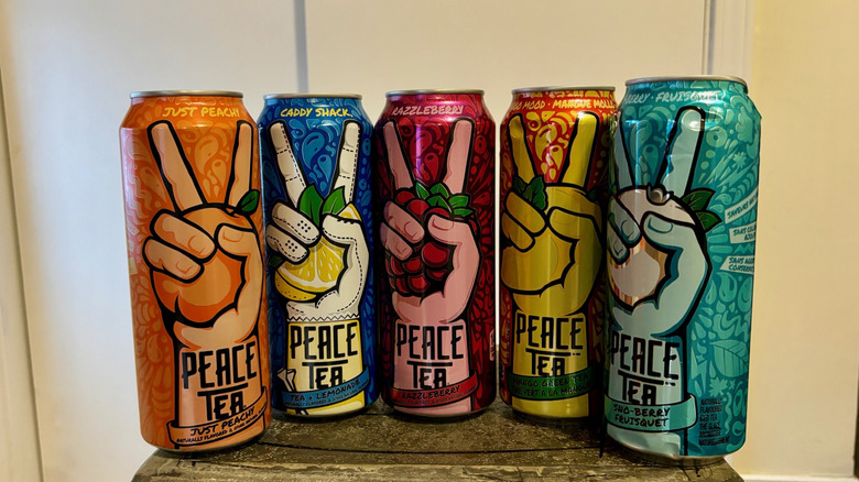 5 cans of Peace Tea iced tea