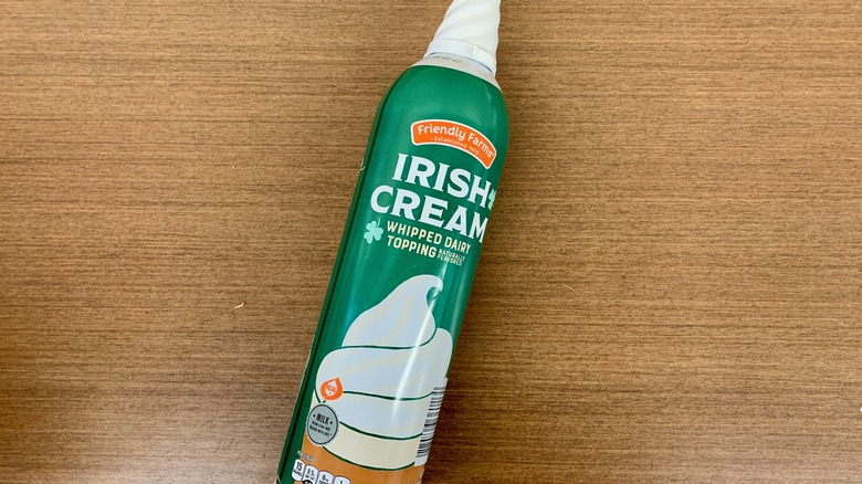 Irish Cream Whipped Cream Can