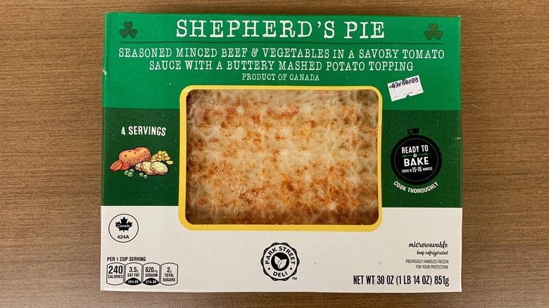 Aldi Shepherds Pie on Table