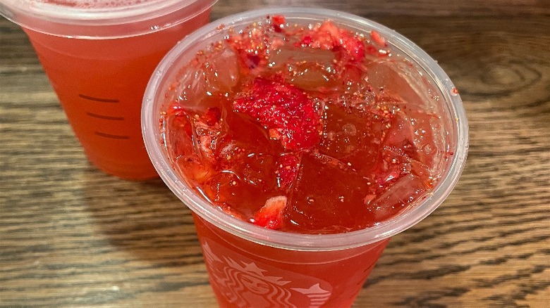 Closeup of Strawberry Açaí Refresher