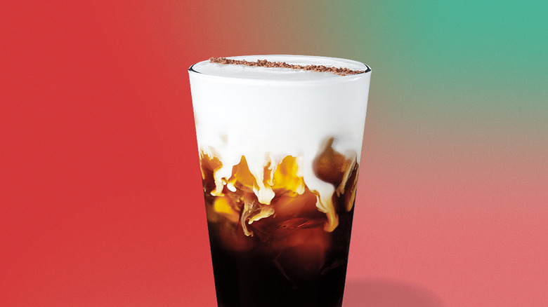 Irish Cream cold brew in glass