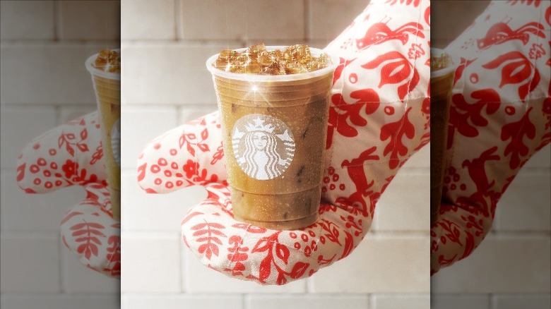 Person holding Sugar Cookie Latte