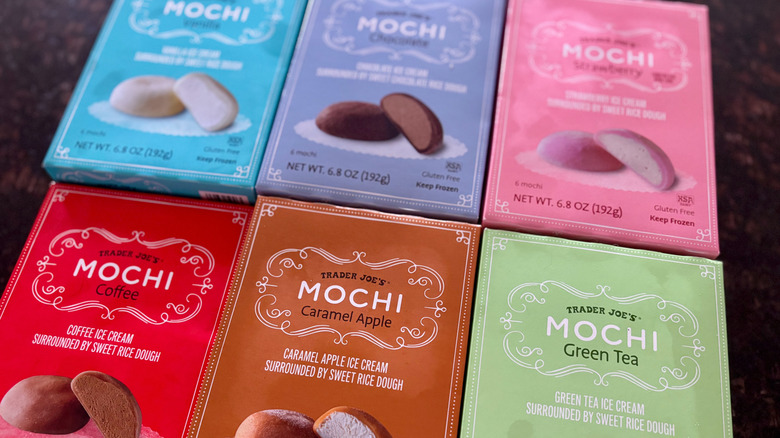 Trader Joe's mochi boxes