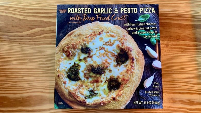 Trader Joe's Roasted Garlic Pesto Pizza