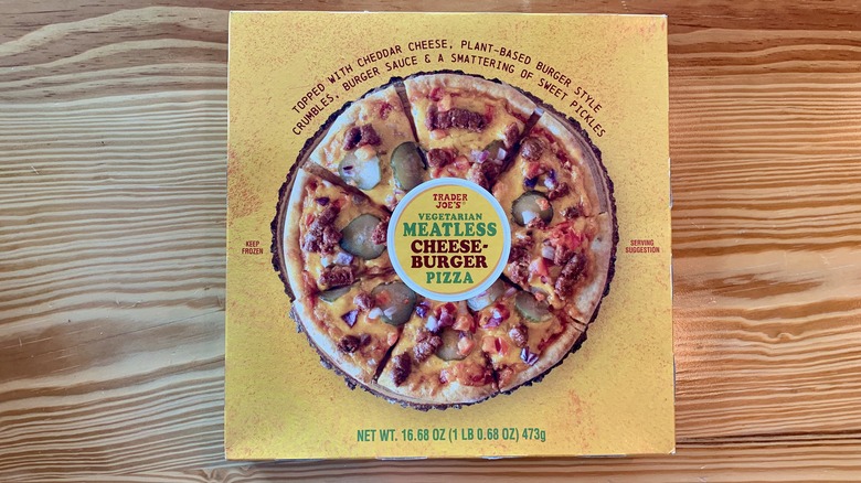 Trader Joe's Vegetarian Cheeseburger Pizza