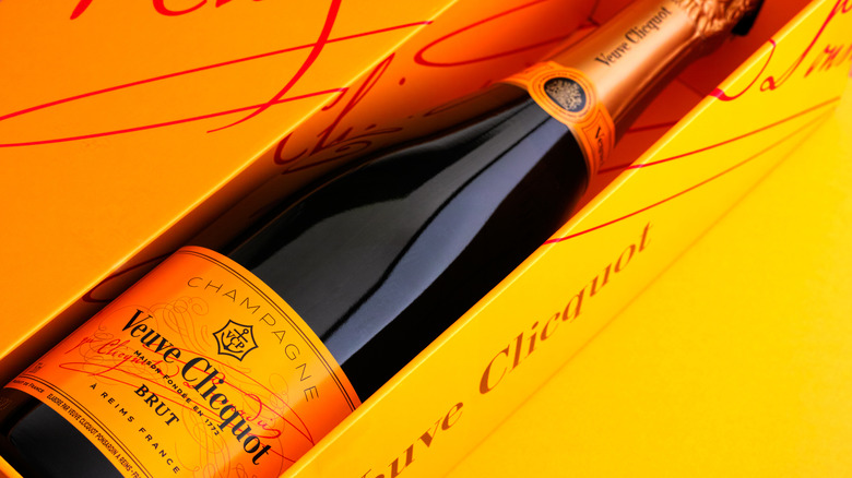 Veuve Clicquot Champagne in box