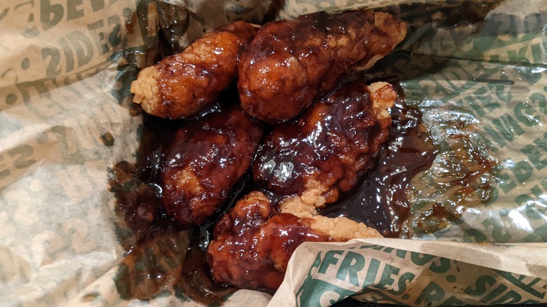 Wingstop Hickory Smoked BBQ wings