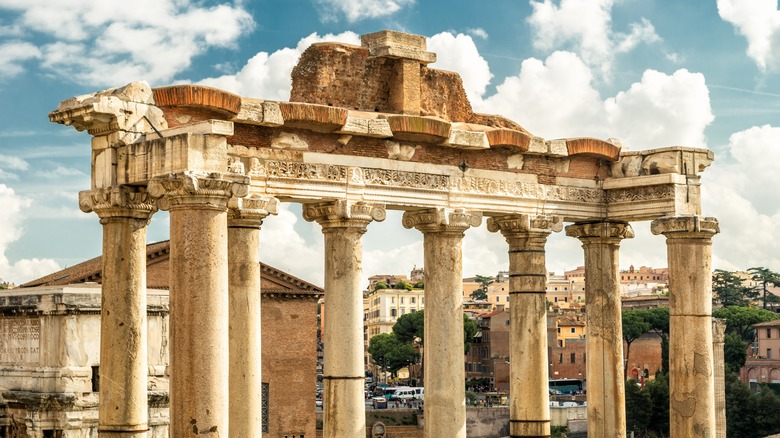 Ancient Roman temple 