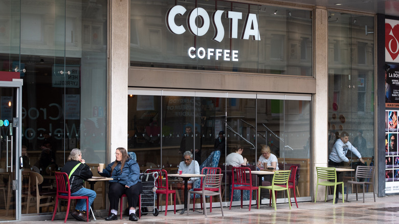 costa coffee exterior