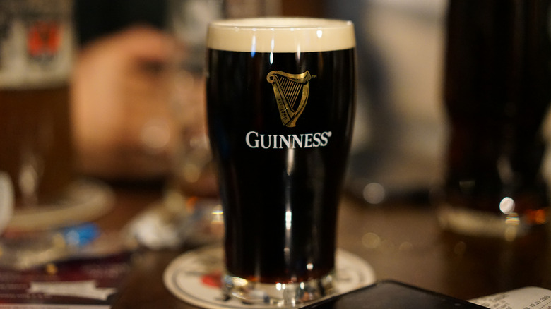 Guinness in old-style glass