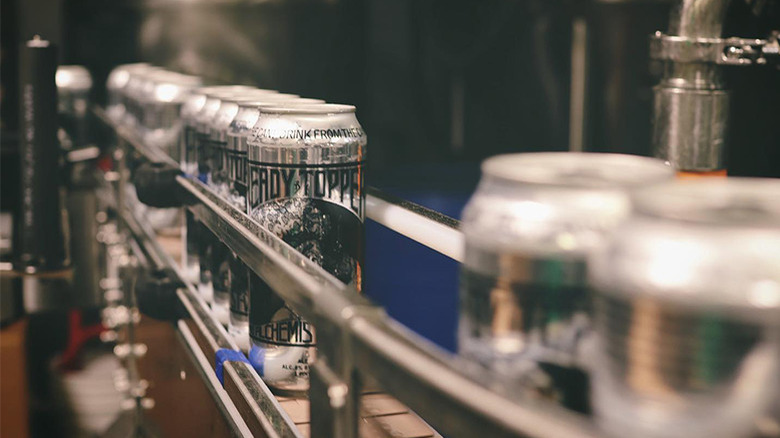 Heady Topper canning line