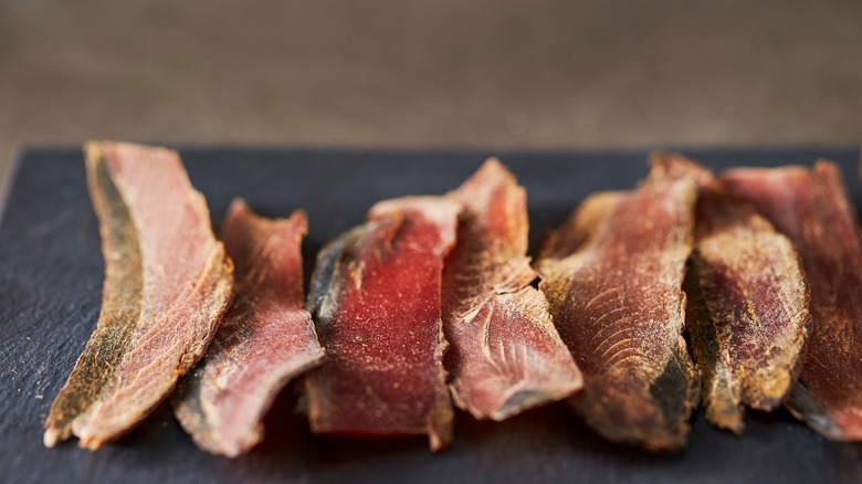 Thick slices of katsuobushi