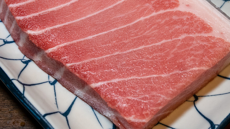 maguro meat close up