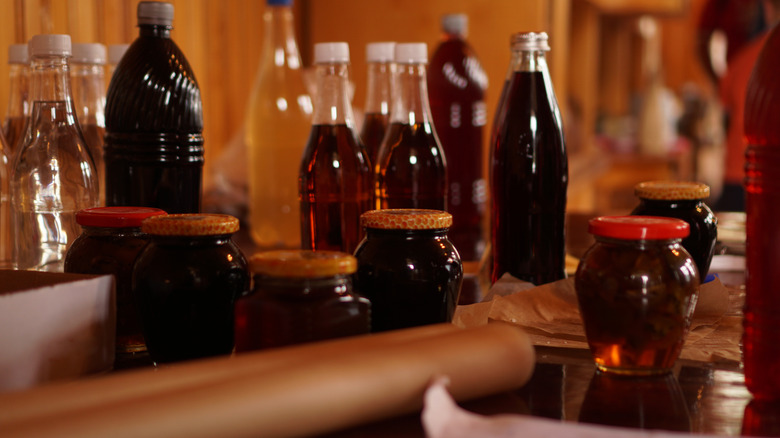 Mead for sale at a market