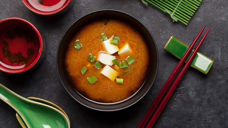 Miso soup with tofu 