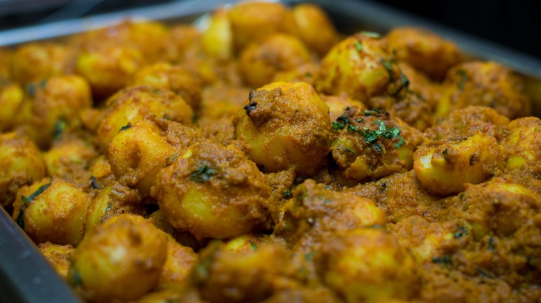 Indian alur dom potato curry