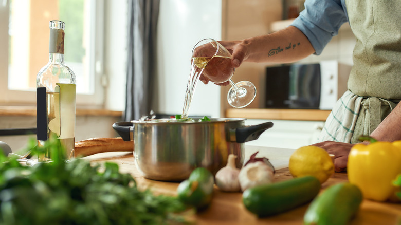 cooking with white wine