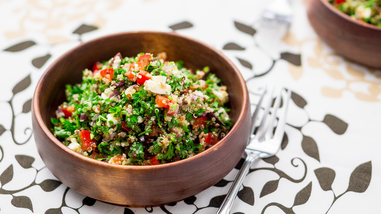 Greek quinoa dish