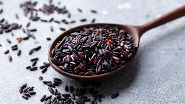 spoonful of wild rice