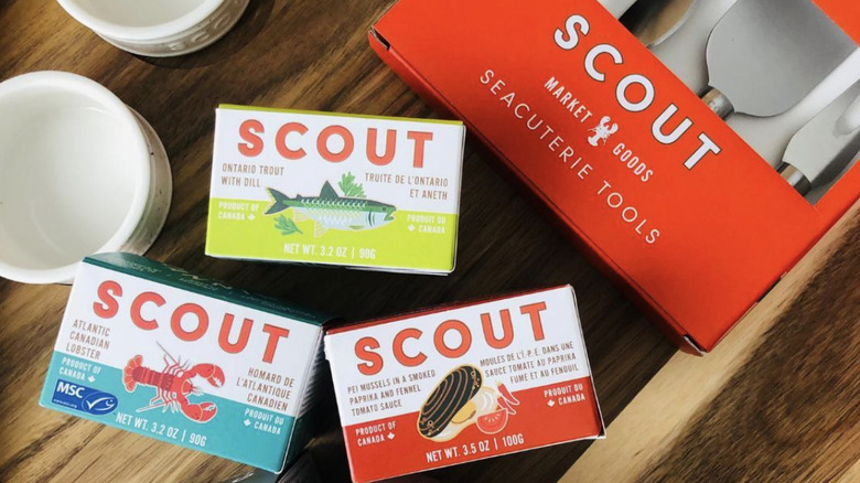 Scout boxes with serving tools