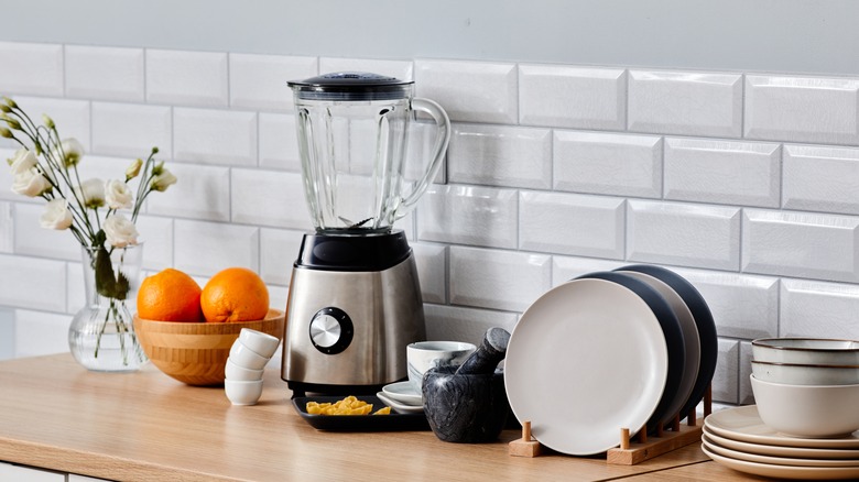 Kitchen with food processor