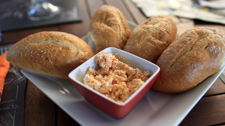 Kopanisti cheese with bread