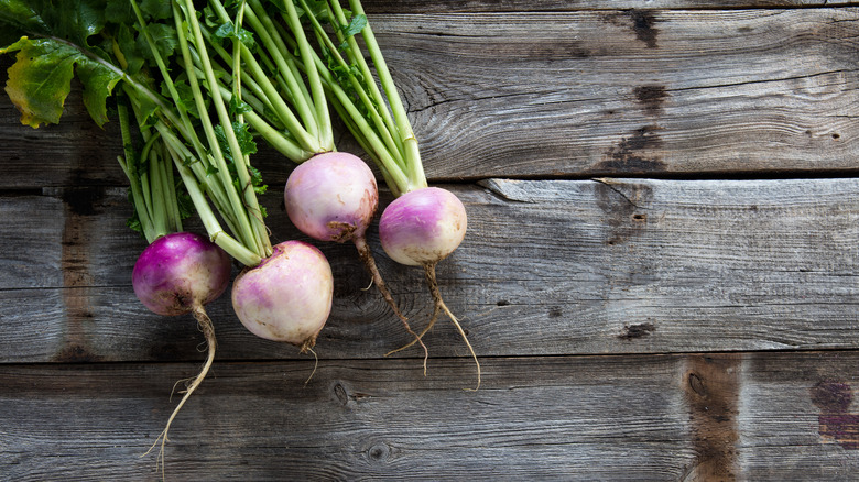 turnips with the greens