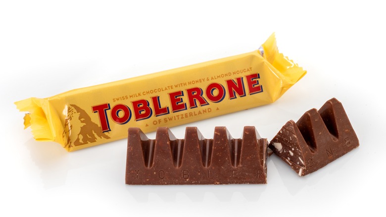 Triangle-shaped Toblerone bar