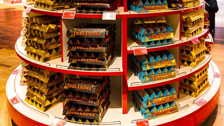 Assorted Toblerone bars