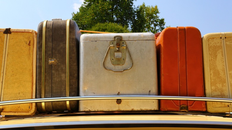 Ice chest on car