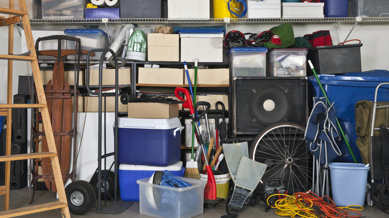 Coolers in a garage