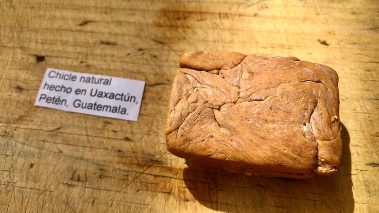 Block of natural Guatemalan chicle