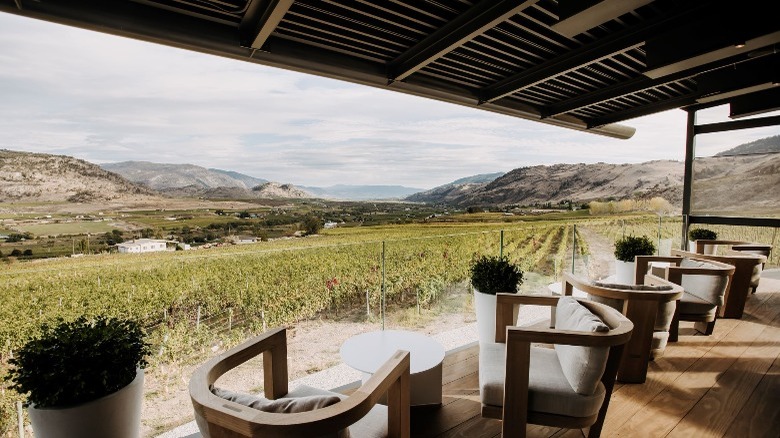 open air tasting room