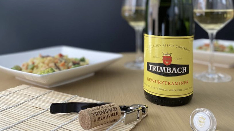 Wine bottle on table with cork