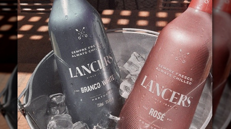 Lancers wine in bucket